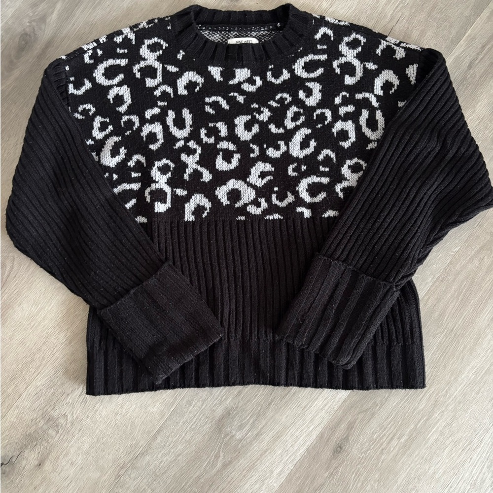 Nine West cheetah print sweater